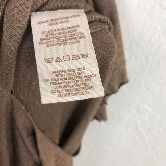 Free People Long Sleeve Studded Tunic  S Brown - Picture 6 of 6